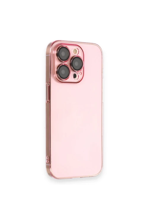 iPhone 13 Pro Kılıf Armada Lensli Kapak - Rose Gold