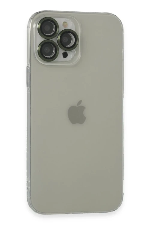 iPhone 13 Pro Max Kılıf Luko Lens Silikon - Yeşil