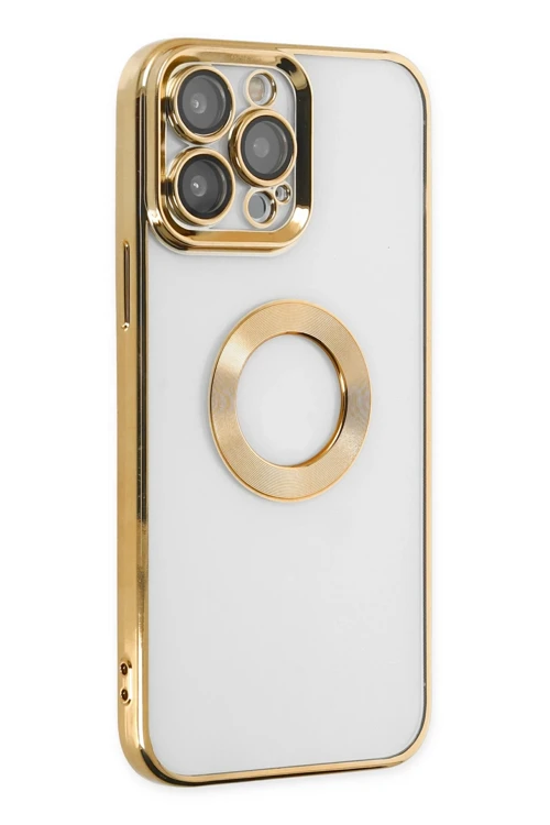 iPhone 13 Pro Max Kılıf Slot Silikon - Gold