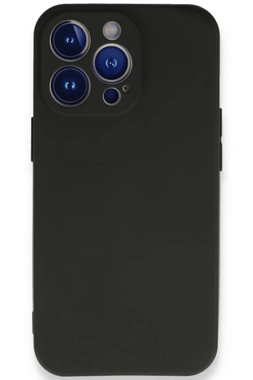iPhone 13 Pro Max Kılıf First Silikon - Siyah