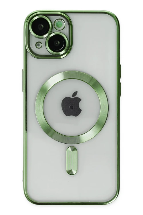iPhone 14 Kılıf Kross Magneticsafe Kapak - Koyu Yeşil