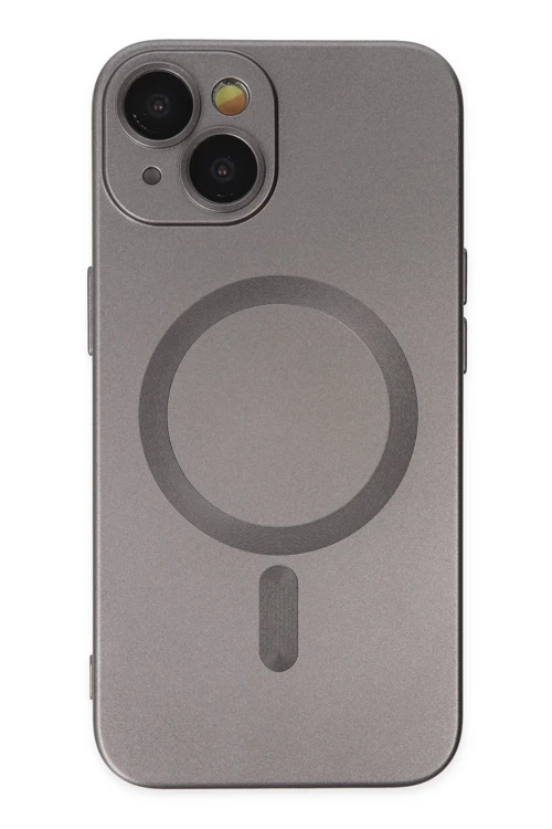 iPhone 14 Plus Kılıf Moshi Lens Magneticsafe Silikon - Füme