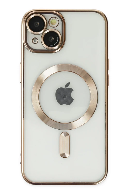 iPhone 14 Plus Kılıf Kross Magneticsafe Kapak - Gold