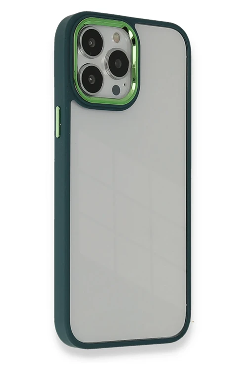 iPhone 14 Pro Kılıf Dora Kapak - Haki Yeşil