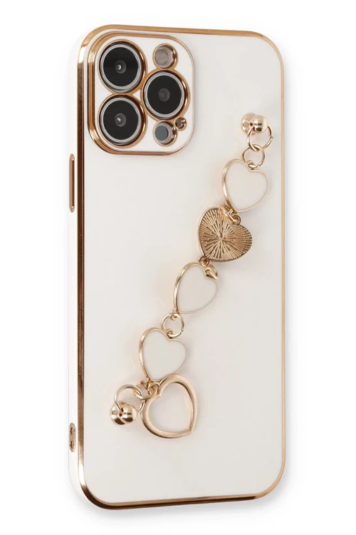 iPhone 14 Pro Kılıf Esila Silikon - Beyaz