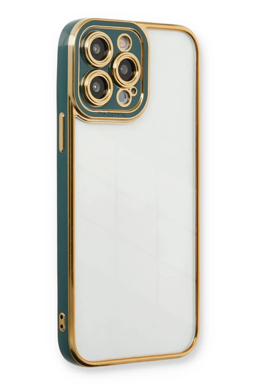 iPhone 14 Pro Kılıf Liva Lens Silikon - Yeşil