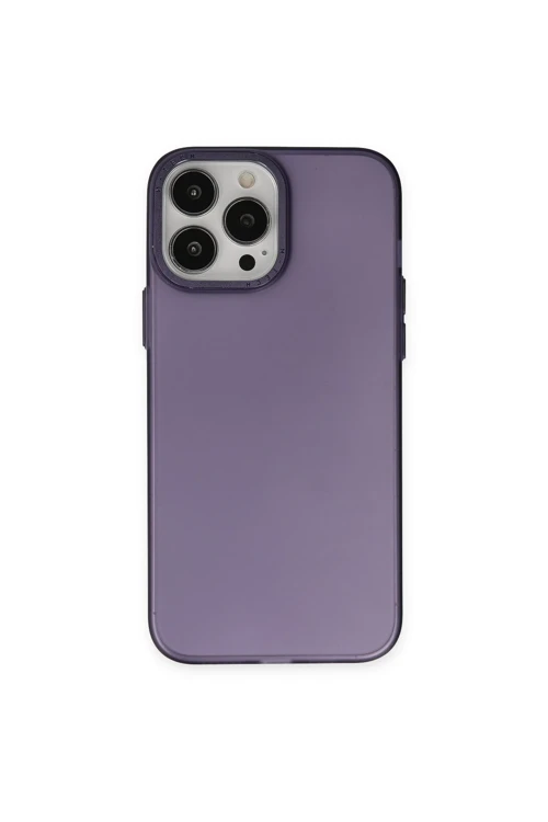 iPhone 14 Pro Kılıf Modos Metal Kapak - Derin Mor