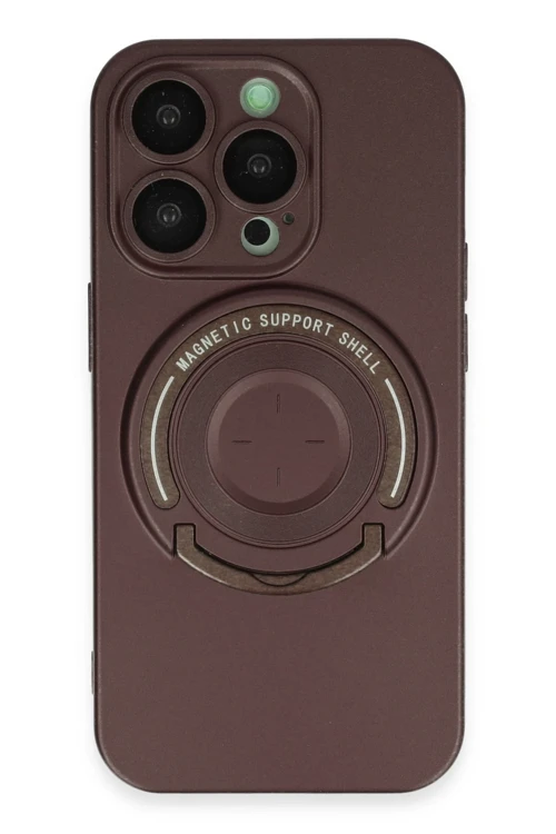 iPhone 14 Pro Kılıf Lukka Magneticsafe Kapak - Kahverengi