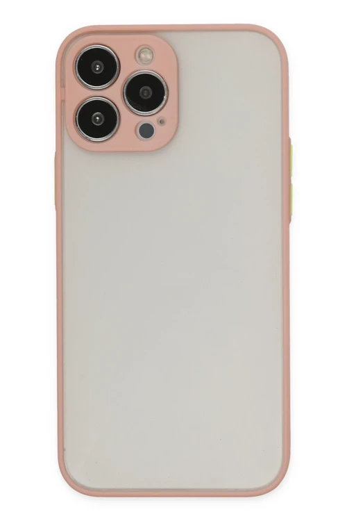 iPhone 14 Pro Max Kılıf Montreal Silikon Kapak - Pembe
