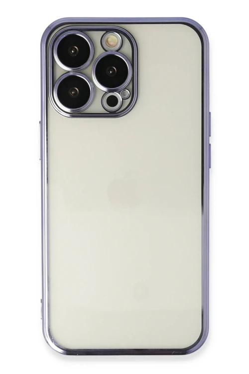 iPhone 14 Pro Max Kılıf Razer Lensli Silikon - Mor