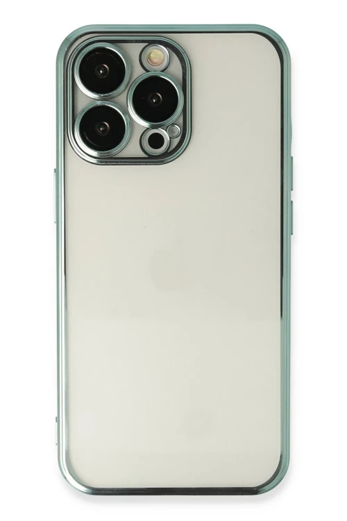 iPhone 14 Pro Max Kılıf Razer Lensli Silikon - Yeşil