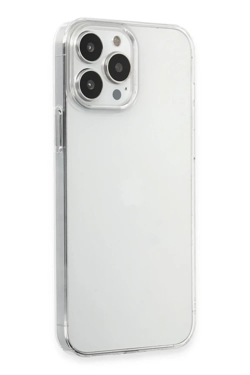 iPhone 15 Pro Max Kılıf Pc Sert Şeffaf Kapak - Şeffaf