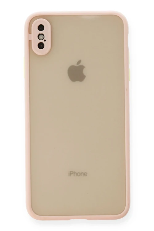 iPhone XS Max Kılıf Montreal Silikon Kapak - Pembe