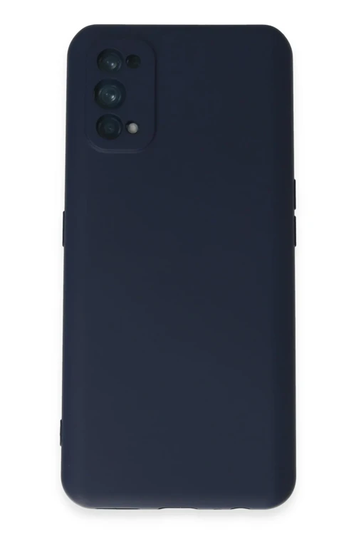 Realme 7 Pro Kılıf Nano içi Kadife Silikon - Lacivert