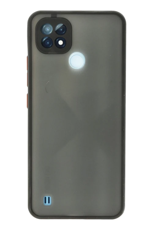 Realme C21 Kılıf Montreal Silikon Kapak - Siyah