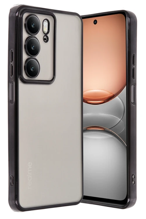 Realme C75 4G Kılıf Razer Lensli Silikon - Siyah