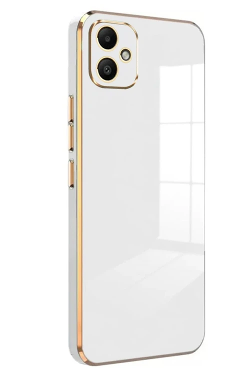 Samsung Galaxy A05 Kılıf Volet Silikon - Beyaz