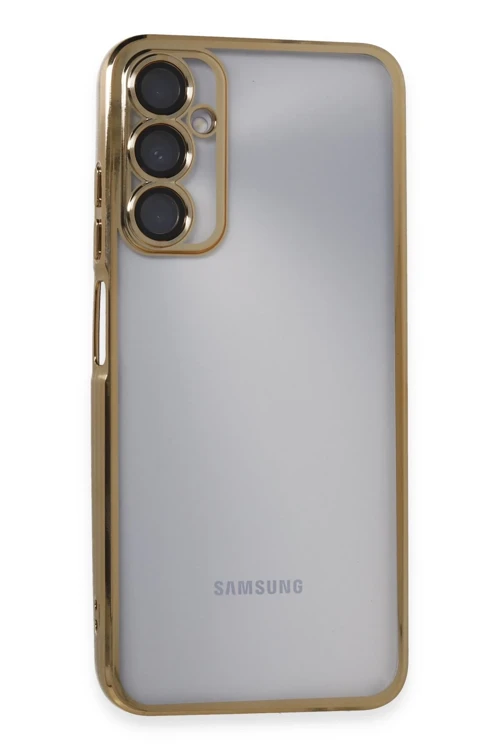 Samsung Galaxy A05S Kılıf Razer Lensli Silikon - Gold