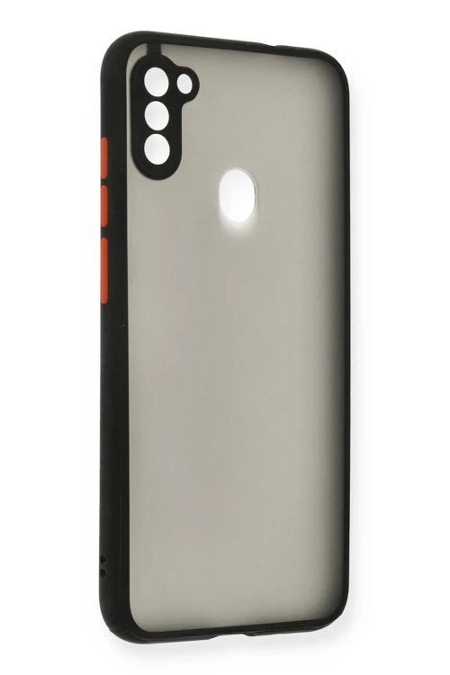 Samsung Galaxy A11 Kılıf Montreal Silikon Kapak - Siyah