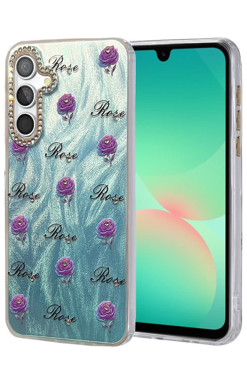 Samsung Galaxy A26 Kılıf Blade Aynalı Desenli Kapak - Desen 9
