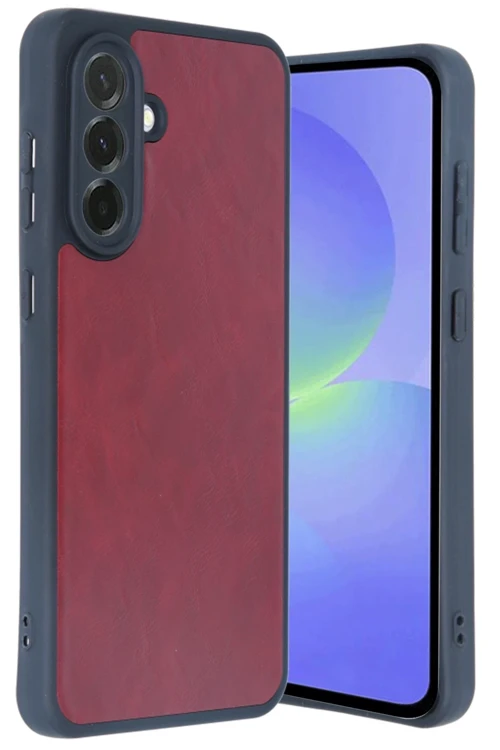 Samsung Galaxy A35 5G Kılıf Aras Deri Kapak - Bordo
