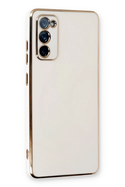 Samsung Galaxy S20 Fe Kılıf Volet Silikon - Beyaz