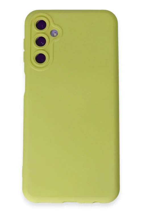 Samsung Galaxy M34 5G Kılıf Nano İçi Kadife Silikon - Sarı