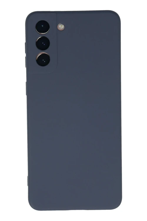 Samsung Galaxy S21 Plus Kılıf Nano İçi Kadife Silikon - Gri