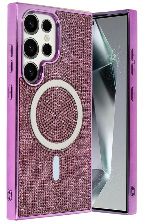 Samsung Galaxy S23 Ultra Helen Magsafe Kapak - Derin Mor