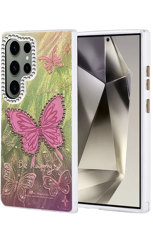 Samsung Galaxy S23 Ultra Kılıf Blade Aynalı Desenli Kapak - Desen 5