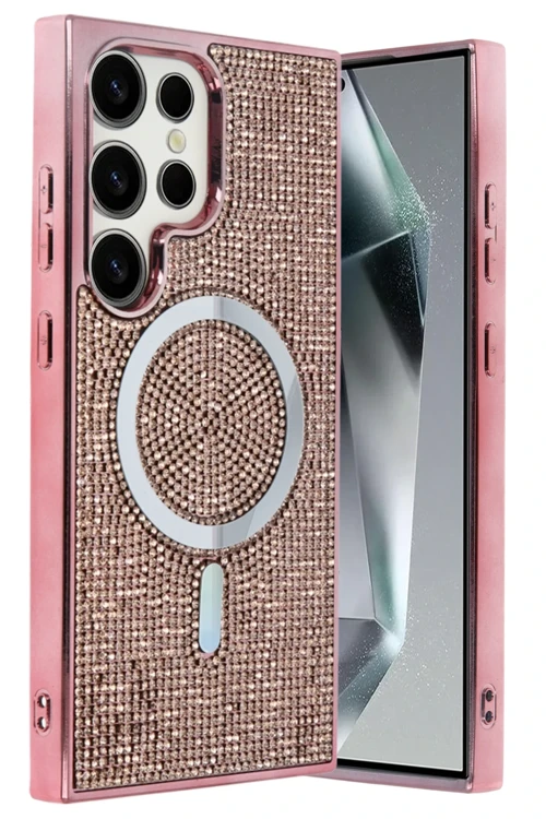Samsung Galaxy S24 Ultra Helen Magsafe Kapak - Pembe