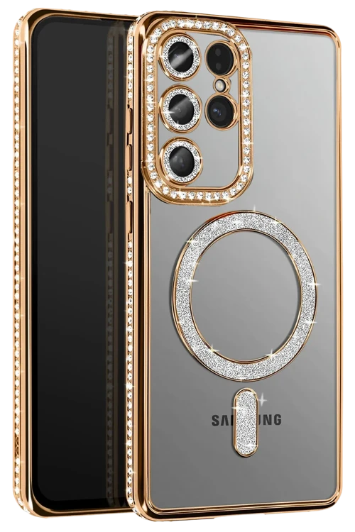 Samsung Galaxy S26 Ultra Joke Simli Magneticsafe Kılıf - Gold