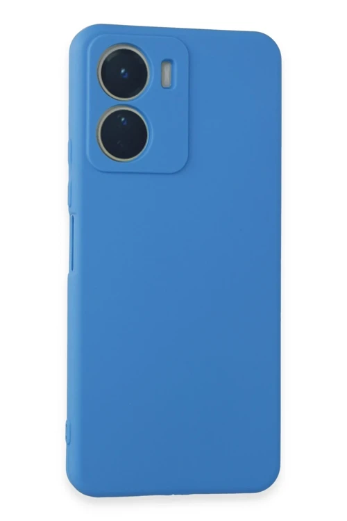 Vivo Y16 Kılıf First Silikon - Mavi