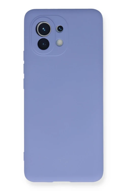 Xiaomi Mi 11 Kılıf Nano İçi Kadife Silikon - Lila