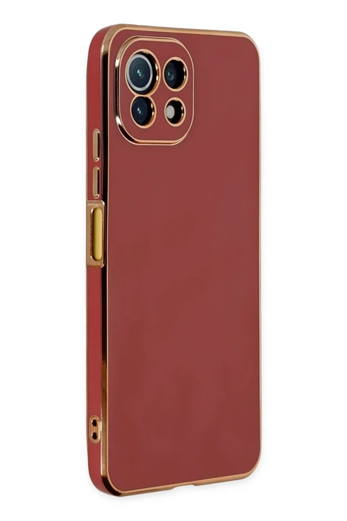 Xiaomi Mi 11 Lite Kılıf Volet Silikon - Kırmızı