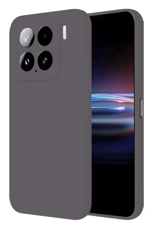 Xiaomi Mi 15 Pro Kılıf Nano İçi Kadife Silikon - Gri