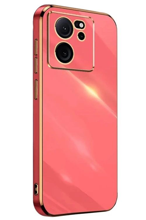 Xiaomi Mi 13T Pro Kılıf Volet Silikon - Kırmızı