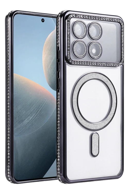 Xiaomi Poco X6 Pro Joke Simli Magneticsafe Kılıf - Siyah