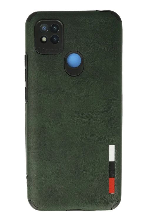 Xiaomi Redmi 9C Kılıf Loop Deri Silikon - Yeşil