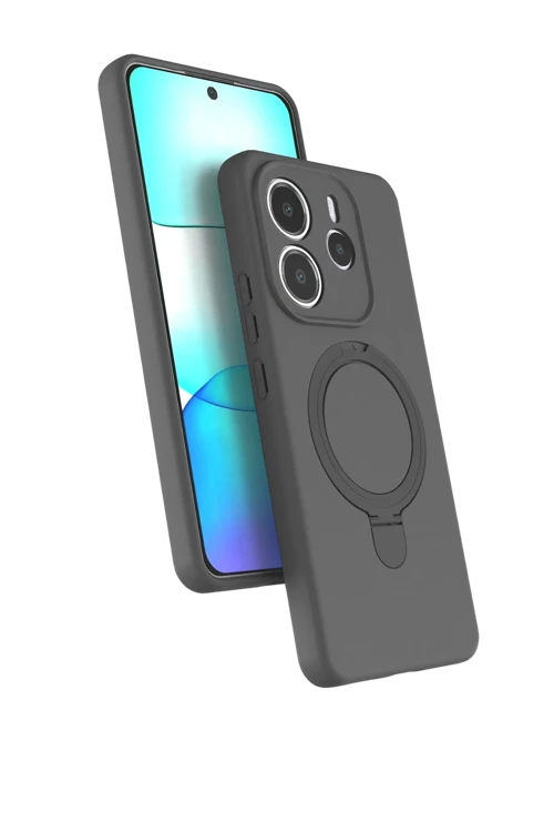 Xiaomi Redmi Note 14 4G Regal Magsafe Standlı Kapak - Titan Gri