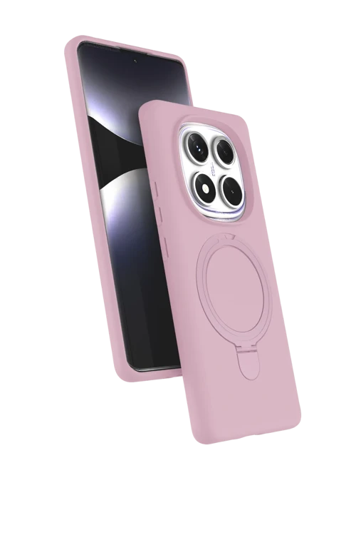 Xiaomi Redmi Note 14 Pro 5G Regal Magsafe Standlı Kapak - Açık Pembe