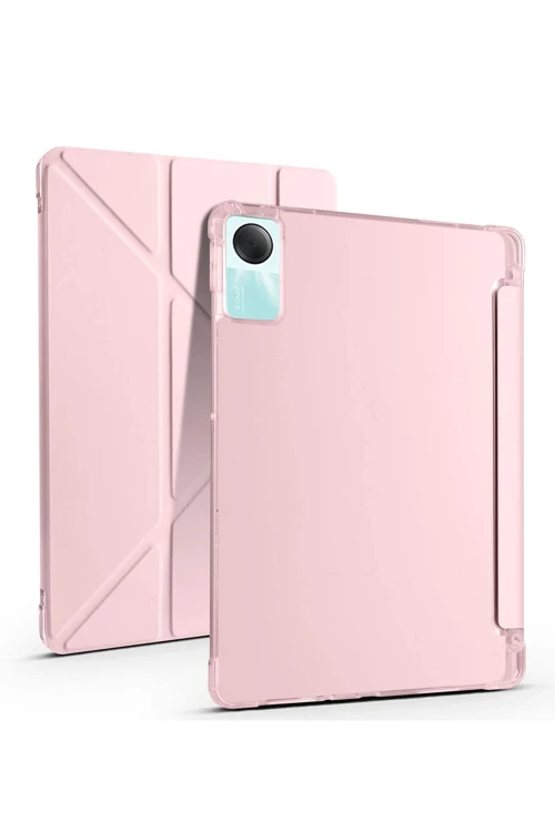 Xiaomi Redmi Pad Se 4G Kılıf Kalemlikli Mars Tablet Kılıfı - Rose Gold