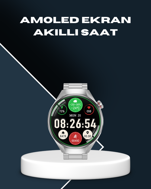 Akıllı Saat Bluetooth Görüşme Destekli – Spor Sağlık ve Bildirim Özellikli