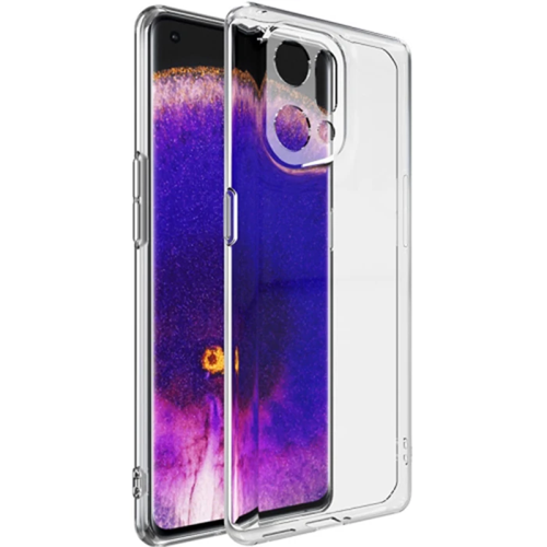 Ally Oppo Find X5 Kılıf Kamera Korumalı Ultra İnce Şeffaf Silikon Kılıf-(5775)
