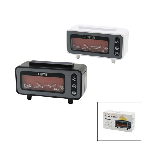 MİNİ ŞÖMİNE 200ML USB ŞARJLI - IŞIKLI HAVA NEMLENDİRİCİ BUHAR MAKİNE - KOKU GİDERİCİ 4