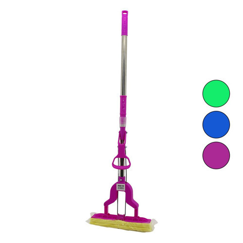 PVA MOP SIKMA KOLLU - SÜNGER MOP KROM UZAYAN SAP=75-95CM+RENKLİ PLS.BAŞLIK=115CMBRKT-910262 (4887