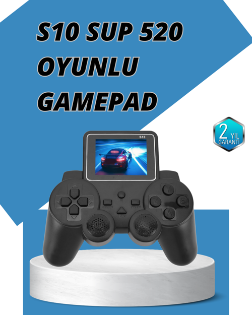 S10 Gamepad Hdmi Tv Bağlantılı 520 Klasik Retro Oyun 2025 Seri