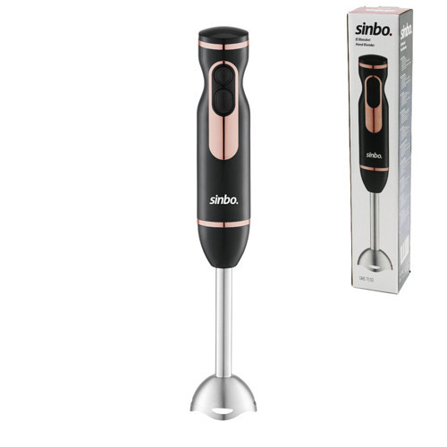 SİYAH - ROSE GOLD ÇUBUK EL BLENDER ÇELİK UÇLU DC MOTOR - 400W SHB-7513 (4887)