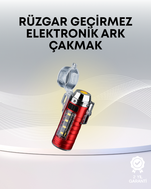 USB Şarjlı Suya Dayanıklı Elektrikli Çakmak