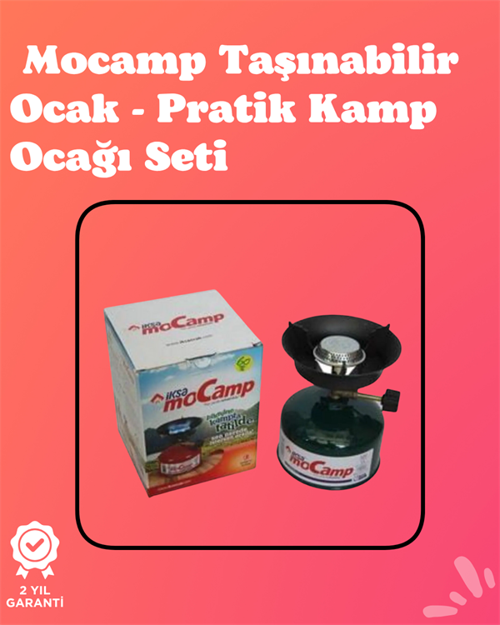 Kolay Ayarlanabilir Alevli ve Güvenli Metal Kamp Ocağı